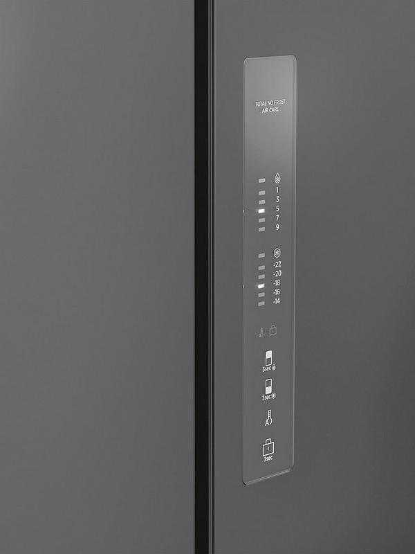 Hoover HHCR3818ENPL Total No Frost American Fridge Freezer, E Rated - Inox - Image 3